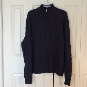 Men’s XXL Johnston & Murphy Gray Merino Sweater